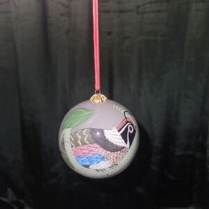 1993 Inside Painted Hand Blown Glass Ornament